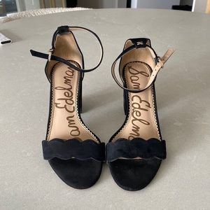 Sam edelman black suede sandals